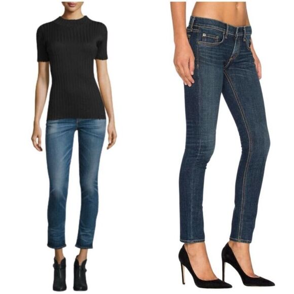 ✨Rag & Bone Tomboy Aged Wash Skinny Sz 31 Jeans✨ - Picture 4 of 11